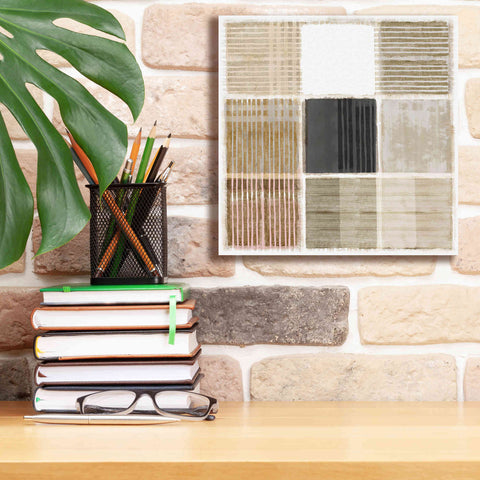 Image of 'Natural Patchwork I' by Flora Kouta Giclee Canvas Wall Art,12 x 12