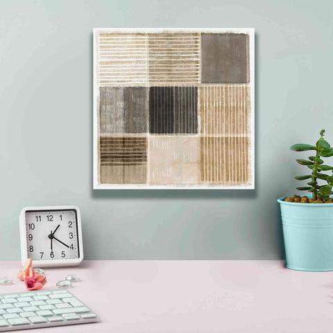 Image of 'Natural Patchwork II' by Flora Kouta Giclee Canvas Wall Art,12 x 12