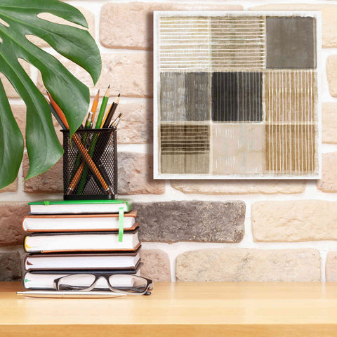 Image of 'Natural Patchwork II' by Flora Kouta Giclee Canvas Wall Art,12 x 12