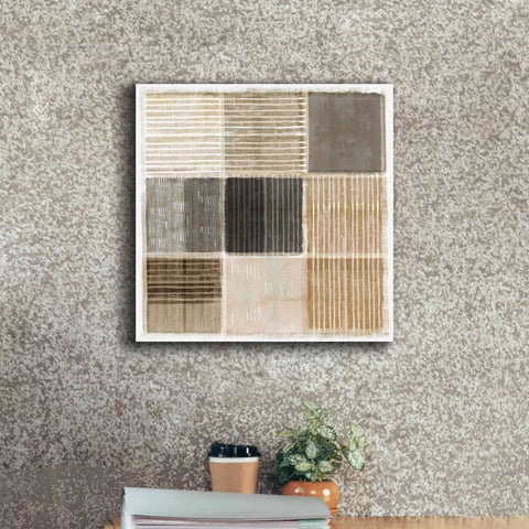 Image of 'Natural Patchwork II' by Flora Kouta Giclee Canvas Wall Art,18 x 18