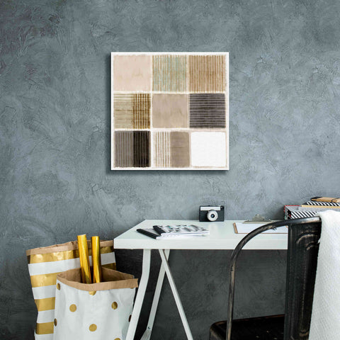 Image of 'Natural Patchwork III' by Flora Kouta Giclee Canvas Wall Art,18 x 18