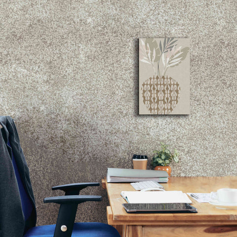 Image of 'Decorative Vase III' by Flora Kouta Giclee Canvas Wall Art,12 x 18