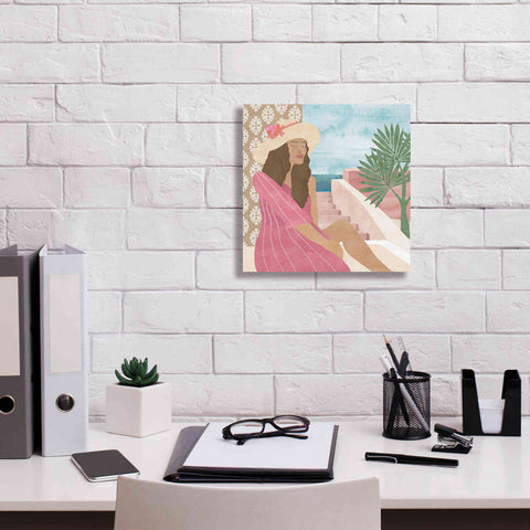 Image of 'Mediterranean Holiday II' by Flora Kouta Giclee Canvas Wall Art,12 x 12