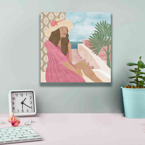 Image of 'Mediterranean Holiday II' by Flora Kouta Giclee Canvas Wall Art,12 x 12