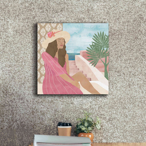 Image of 'Mediterranean Holiday II' by Flora Kouta Giclee Canvas Wall Art,18 x 18