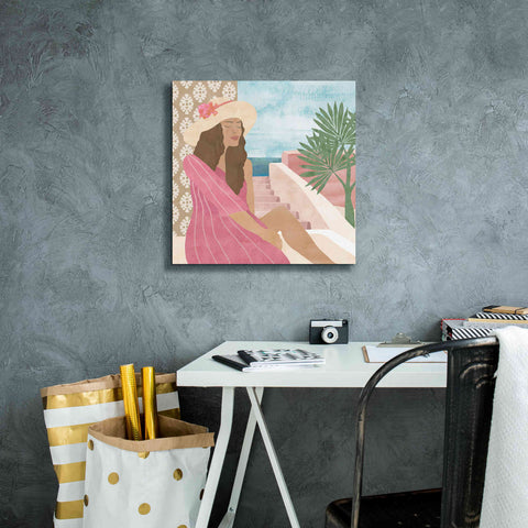 Image of 'Mediterranean Holiday II' by Flora Kouta Giclee Canvas Wall Art,18 x 18