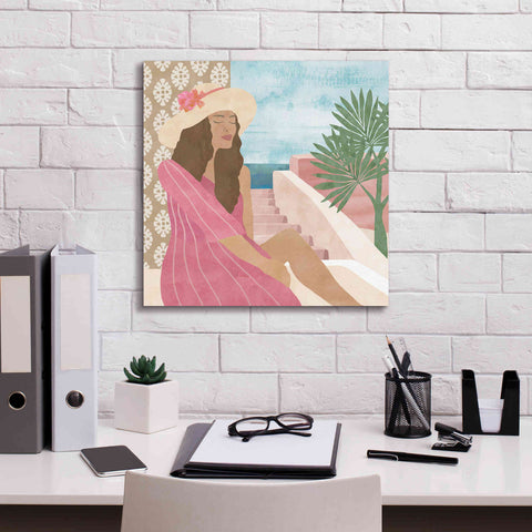 Image of 'Mediterranean Holiday II' by Flora Kouta Giclee Canvas Wall Art,18 x 18