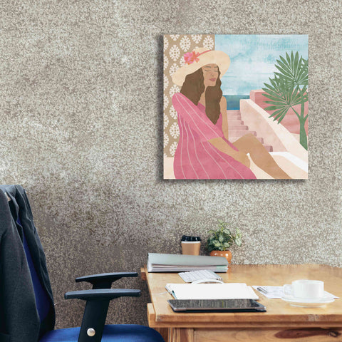 Image of 'Mediterranean Holiday II' by Flora Kouta Giclee Canvas Wall Art,26 x 26