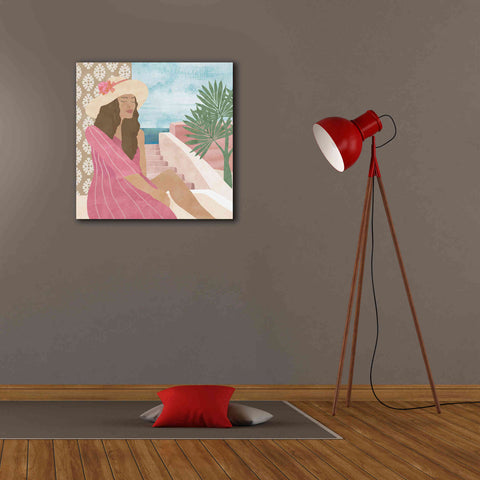 Image of 'Mediterranean Holiday II' by Flora Kouta Giclee Canvas Wall Art,26 x 26