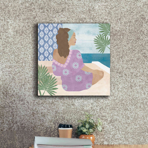 Image of 'Mediterranean Holiday III' by Flora Kouta Giclee Canvas Wall Art,18 x 18