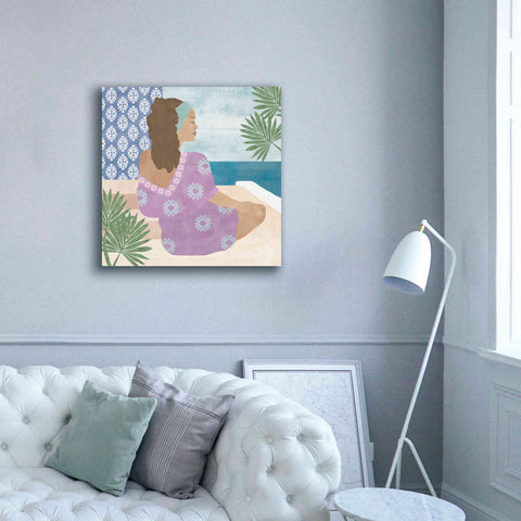 Image of 'Mediterranean Holiday III' by Flora Kouta Giclee Canvas Wall Art,37 x 37