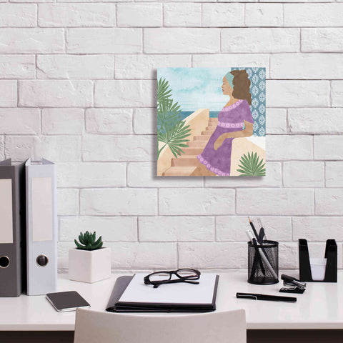 Image of 'Mediterranean Holiday IV' by Flora Kouta Giclee Canvas Wall Art,12 x 12