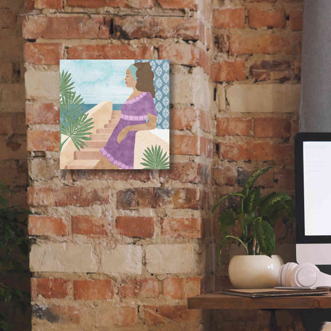 Image of 'Mediterranean Holiday IV' by Flora Kouta Giclee Canvas Wall Art,12 x 12