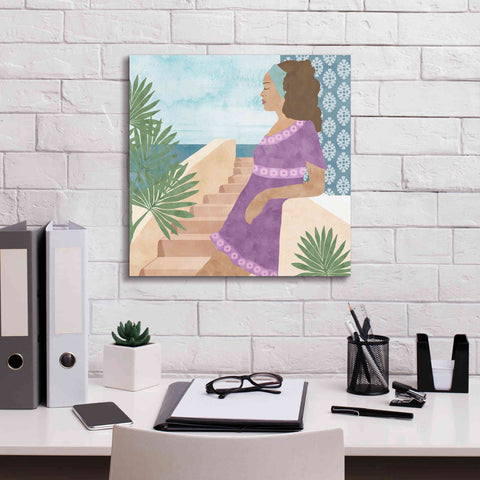 Image of 'Mediterranean Holiday IV' by Flora Kouta Giclee Canvas Wall Art,18 x 18