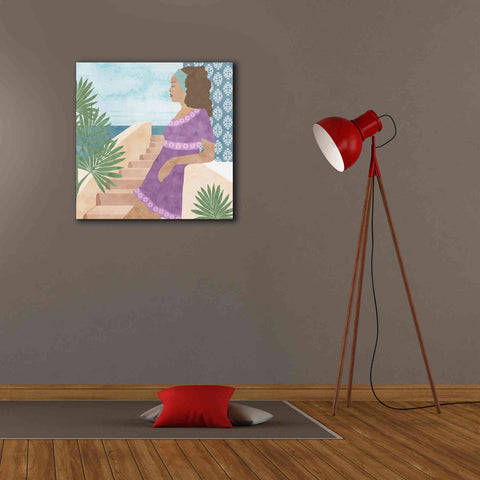 Image of 'Mediterranean Holiday IV' by Flora Kouta Giclee Canvas Wall Art,26 x 26