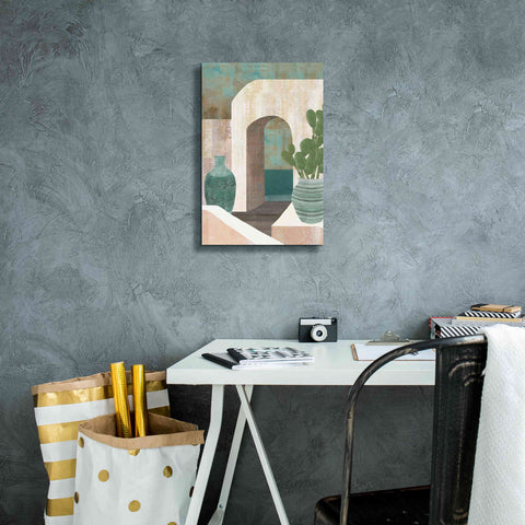 Image of 'Sunbaked Archway I' by Flora Kouta Giclee Canvas Wall Art,12 x 18