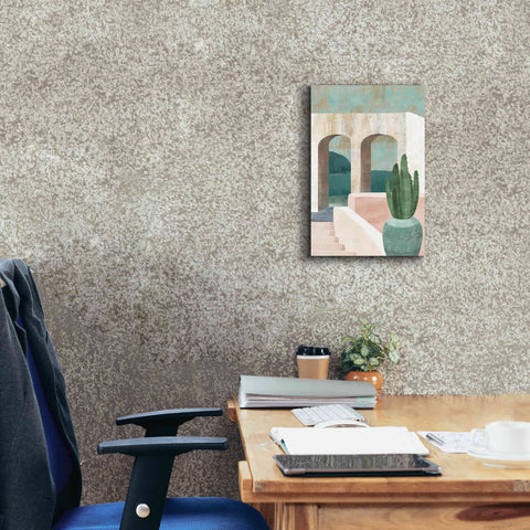 Image of 'Sunbaked Archway II' by Flora Kouta Giclee Canvas Wall Art,12 x 18