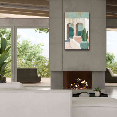 Image of 'Sunbaked Archway II' by Flora Kouta Giclee Canvas Wall Art,26 x 40