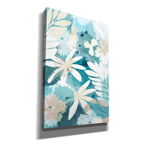 Image of 'Soft Blue Floral II' by Flora Kouta Giclee Canvas Wall Art