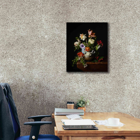 Image of 'A Bounty Of Spring Blooms' by Leah McLean Giclee Canvas Wall Art,20 x 24