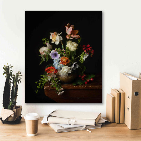 Image of 'A Bounty Of Spring Blooms' by Leah McLean Giclee Canvas Wall Art,20 x 24