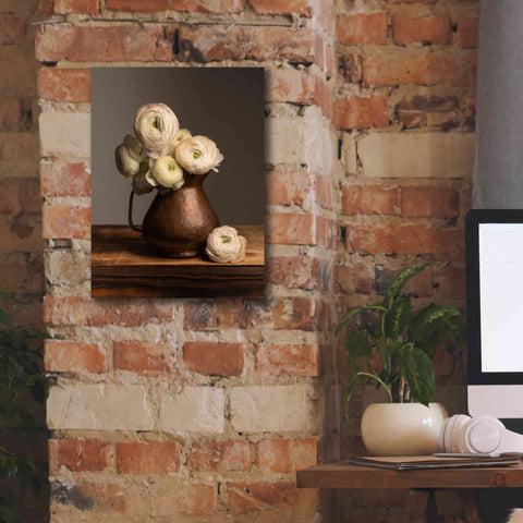 Image of 'Pitcher Perfect Petals' by Leah McLean Giclee Canvas Wall Art,12 x 16