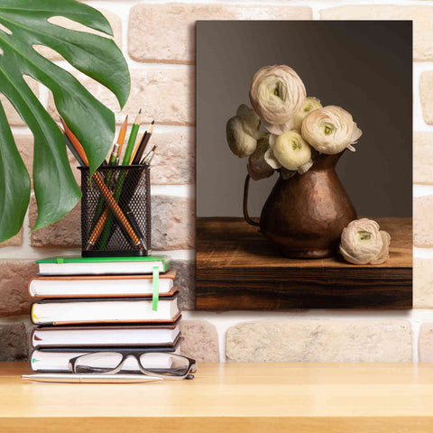 Image of 'Pitcher Perfect Petals' by Leah McLean Giclee Canvas Wall Art,12 x 16