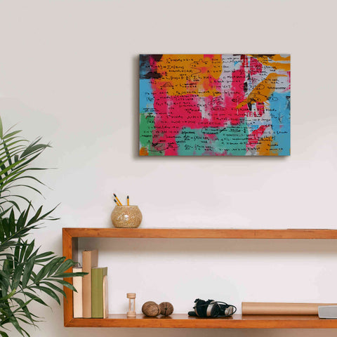 Image of 'Abstract Colorful Flows 2' by Irena Orlov Giclee Canvas Wall Art,18 x 12