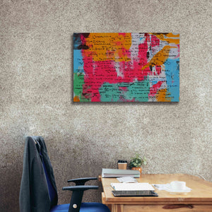 'Abstract Colorful Flows 2' by Irena Orlov Giclee Canvas Wall Art,40 x 26