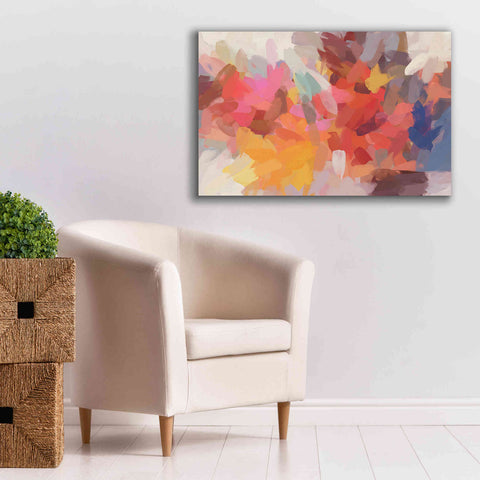 Image of 'Abstract Colorful Flows 7' by Irena Orlov Giclee Canvas Wall Art,40 x 26