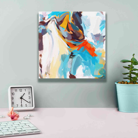 Image of 'Abstract Colorful Flows 12' by Irena Orlov Giclee Canvas Wall Art,12 x 12