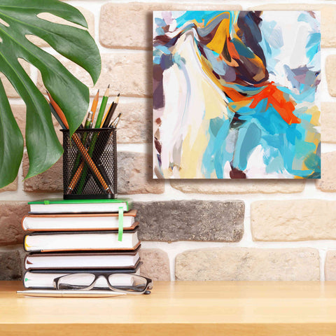 Image of 'Abstract Colorful Flows 12' by Irena Orlov Giclee Canvas Wall Art,12 x 12