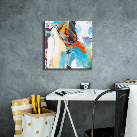 Image of 'Abstract Colorful Flows 12' by Irena Orlov Giclee Canvas Wall Art,18 x 18