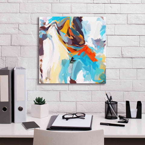 Image of 'Abstract Colorful Flows 12' by Irena Orlov Giclee Canvas Wall Art,18 x 18