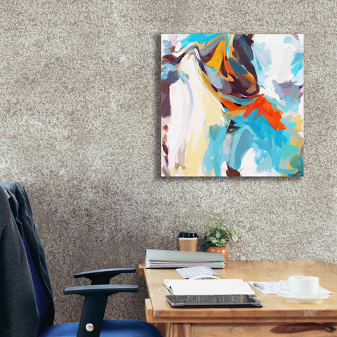 Image of 'Abstract Colorful Flows 12' by Irena Orlov Giclee Canvas Wall Art,26 x 26