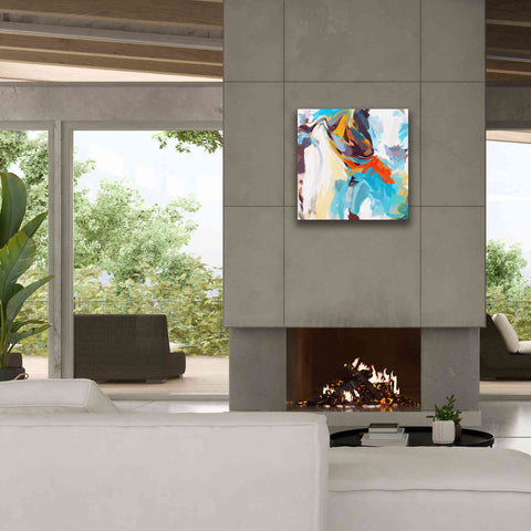 Image of 'Abstract Colorful Flows 12' by Irena Orlov Giclee Canvas Wall Art,26 x 26