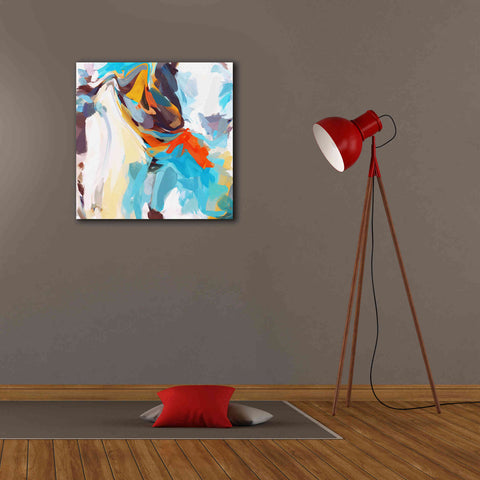 Image of 'Abstract Colorful Flows 12' by Irena Orlov Giclee Canvas Wall Art,26 x 26