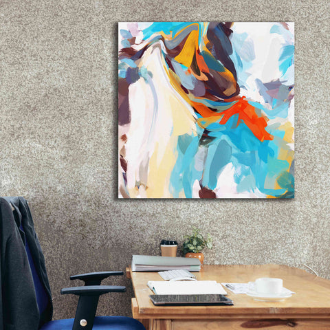 Image of 'Abstract Colorful Flows 12' by Irena Orlov Giclee Canvas Wall Art,37 x 37
