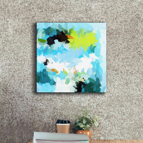 Image of 'Abstract Colorful Flows 15' by Irena Orlov Giclee Canvas Wall Art,18 x 18