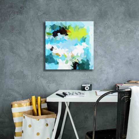 Image of 'Abstract Colorful Flows 15' by Irena Orlov Giclee Canvas Wall Art,18 x 18