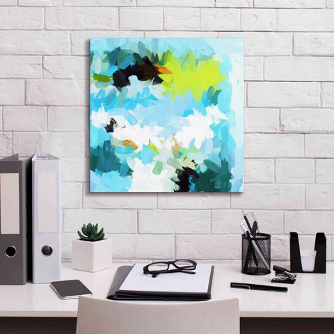 Image of 'Abstract Colorful Flows 15' by Irena Orlov Giclee Canvas Wall Art,18 x 18