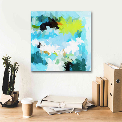 Image of 'Abstract Colorful Flows 15' by Irena Orlov Giclee Canvas Wall Art,18 x 18