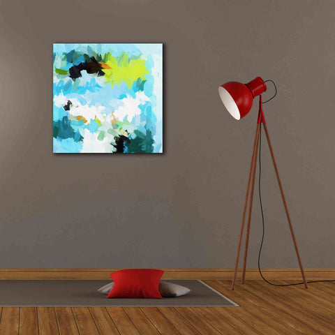 Image of 'Abstract Colorful Flows 15' by Irena Orlov Giclee Canvas Wall Art,26 x 26