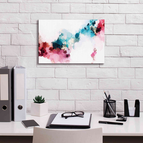 Image of 'Abstract Colorful Flows 17' by Irena Orlov Giclee Canvas Wall Art,18 x 12