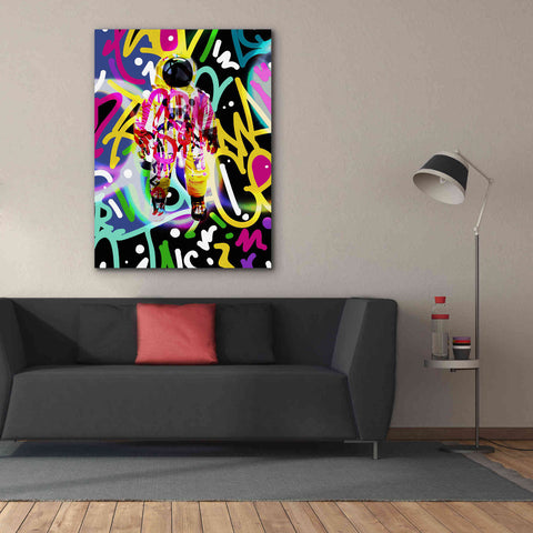 Image of 'Colorful Astronaut Graffiti Art 12' by Irena Orlov Giclee Canvas Wall Art,40 x 54