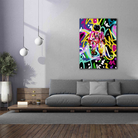 Image of 'Colorful Astronaut Graffiti Art 12' by Irena Orlov Giclee Canvas Wall Art,40 x 54