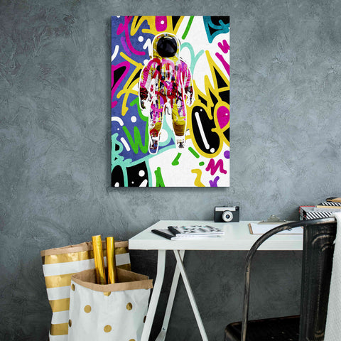 Image of 'Colorful Astronaut Graffiti Art 6 ' by Irena Orlov Giclee Canvas Wall Art,18 x 26