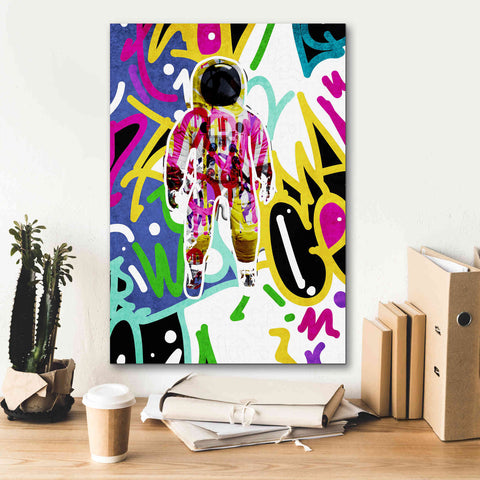 Image of 'Colorful Astronaut Graffiti Art 6 ' by Irena Orlov Giclee Canvas Wall Art,18 x 26