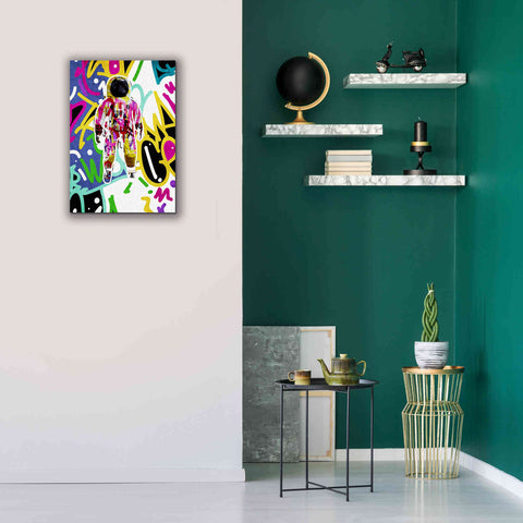 Image of 'Colorful Astronaut Graffiti Art 6 ' by Irena Orlov Giclee Canvas Wall Art,18 x 26