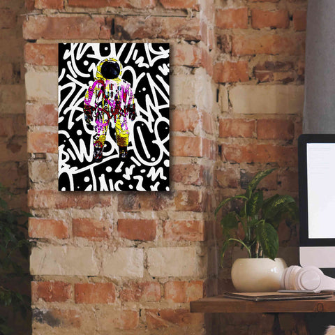 Image of 'Colorful Astronaut Graffiti Art 1' by Irena Orlov Giclee Canvas Wall Art,12 x 16
